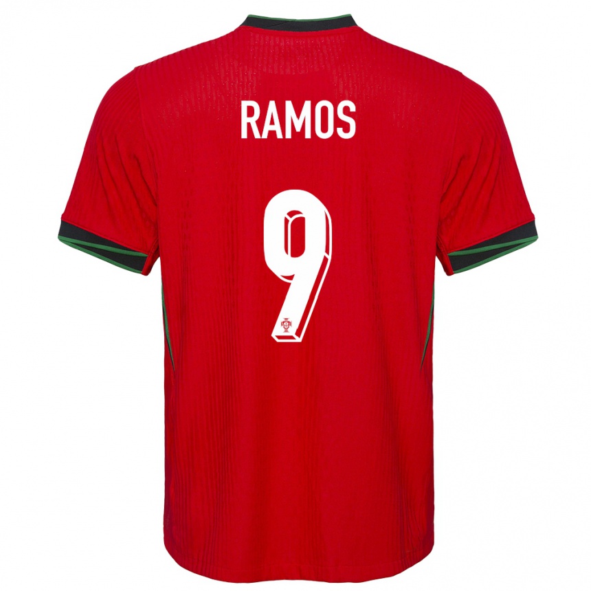 キッズフットボールポルトガルゴンサロ・ラモス#9赤ホームシャツ24-26ジャージーユニフォーム