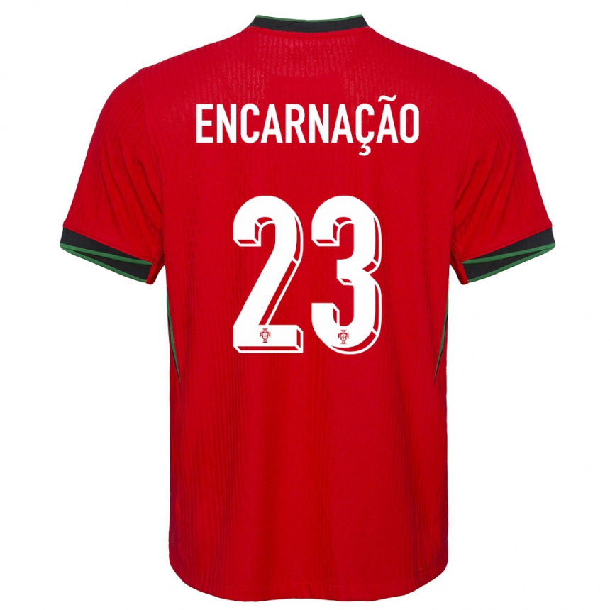 キッズフットボールポルトガルテルマ・エンカルナサン#23赤ホームシャツ24-26ジャージーユニフォーム