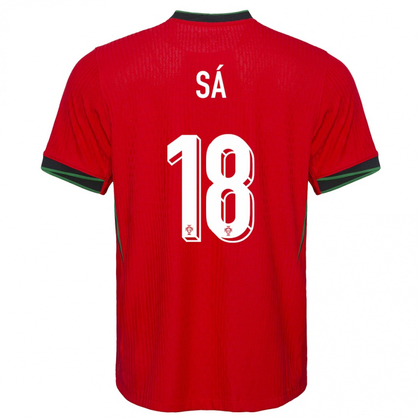 キッズフットボールポルトガルグスタボ・フィリペ・アウヴェス・フレイタス・アゼヴェード・サ#18赤ホームシャツ24-26ジャージーユニフォーム