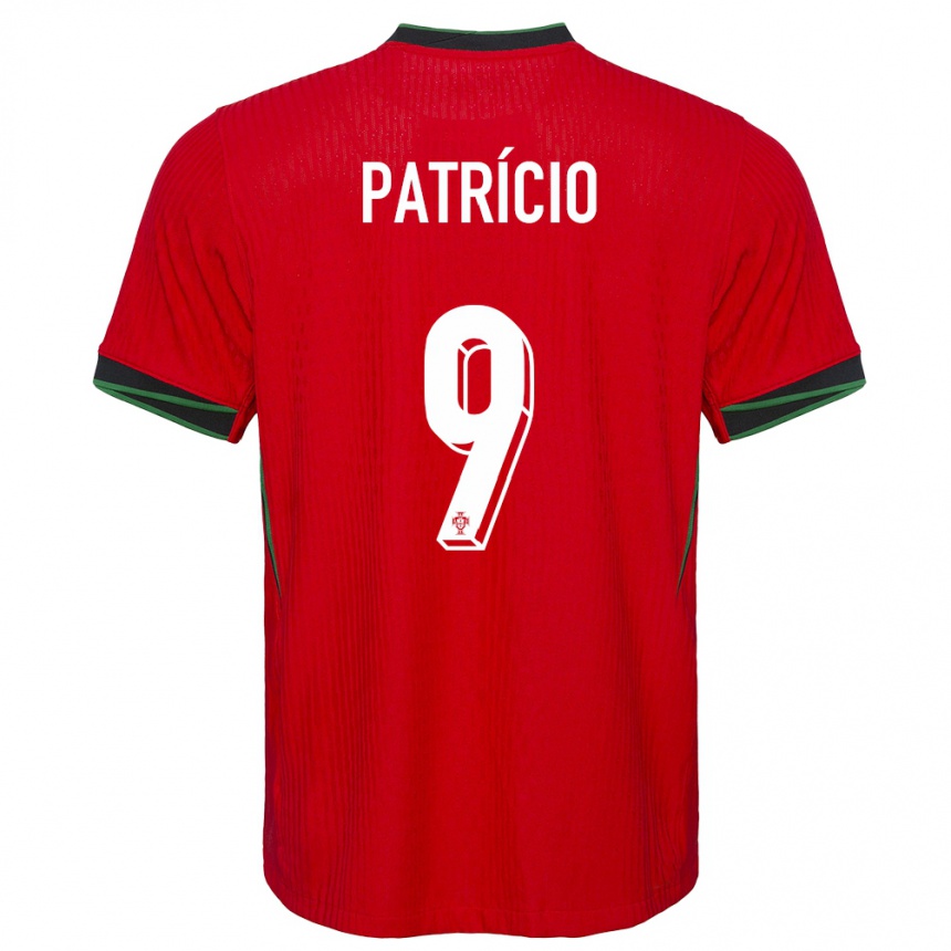 キッズフットボールポルトガルヌーノ・パトリシオ#9赤ホームシャツ24-26ジャージーユニフォーム