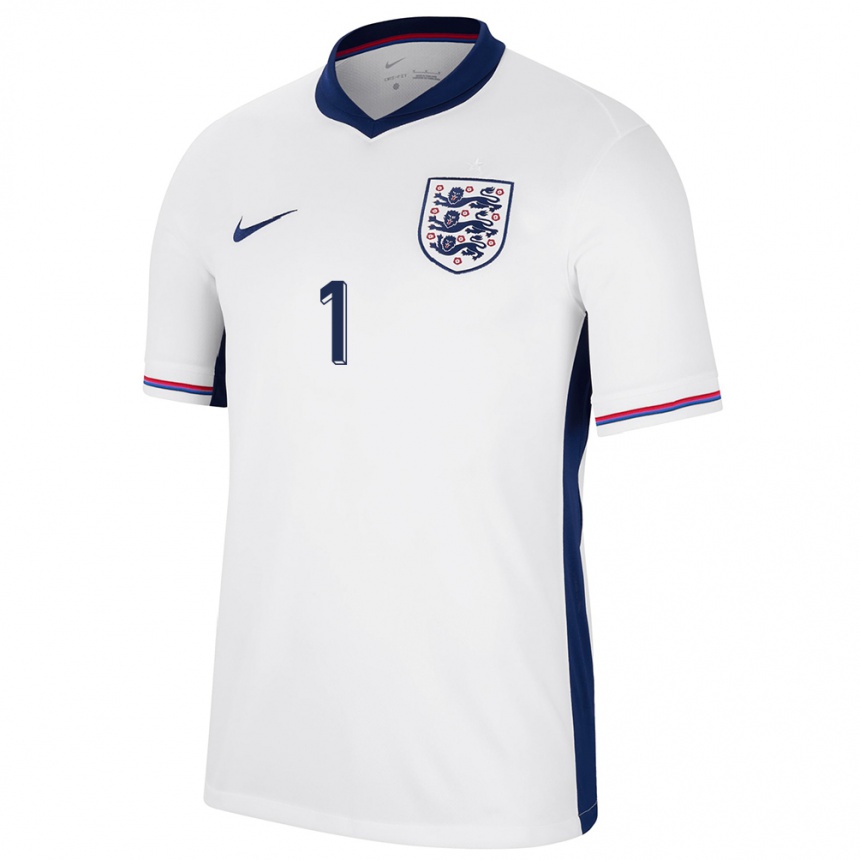 キッズフットボールイングランドジェームス・ビードル#1白ホームシャツ24-26ジャージーユニフォーム