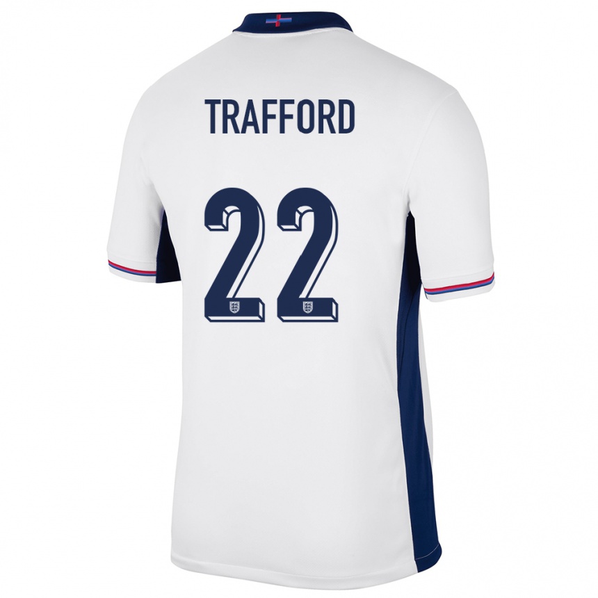 キッズフットボールイングランドジェームス・トラフォード#22白ホームシャツ24-26ジャージーユニフォーム