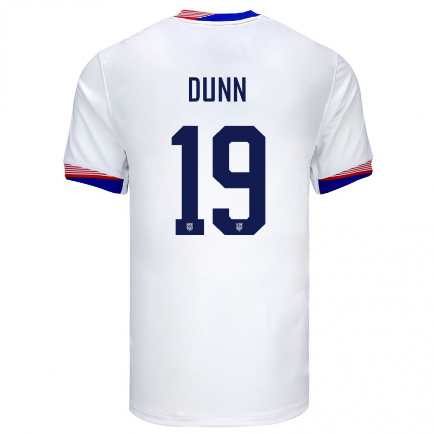 キッズフットボールアメリカ合衆国クリスタル・ダン#19白ホームシャツ24-26ジャージーユニフォーム