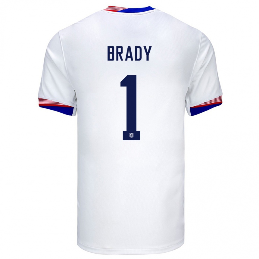 キッズフットボールアメリカ合衆国クリス・ブレイディ#1白ホームシャツ24-26ジャージーユニフォーム