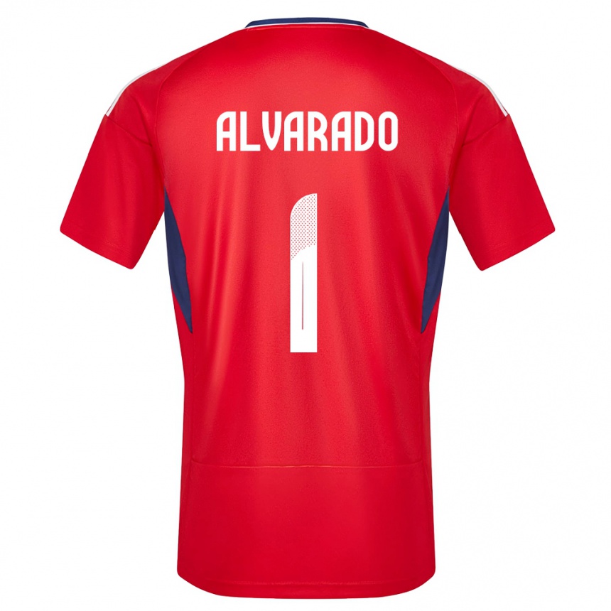 キッズフットボールコスタリカエステバン・アルバラード#1赤ホームシャツ24-26ジャージーユニフォーム