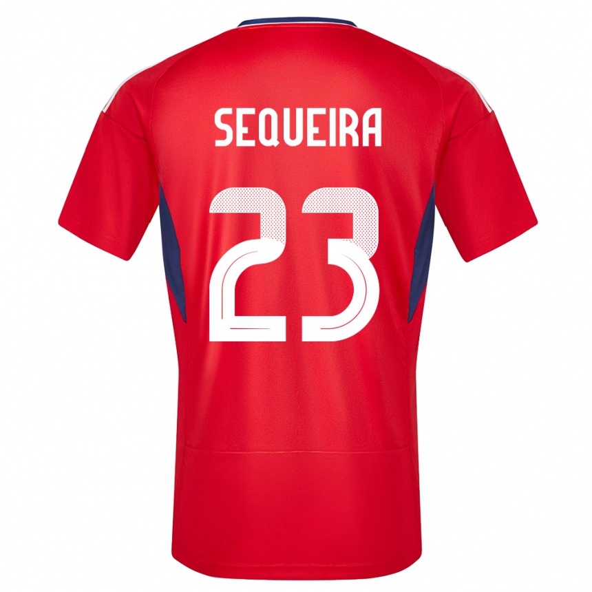 キッズフットボールコスタリカパトリック・セケイラ#23赤ホームシャツ24-26ジャージーユニフォーム