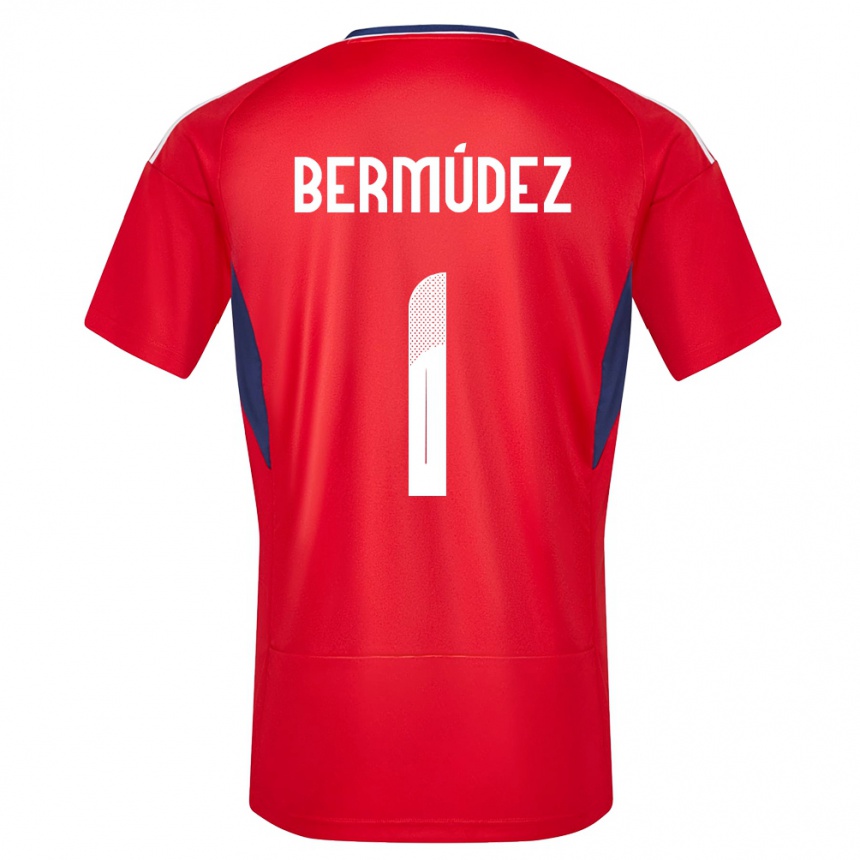 キッズフットボールコスタリカノエリア・ベルムデス#1赤ホームシャツ24-26ジャージーユニフォーム