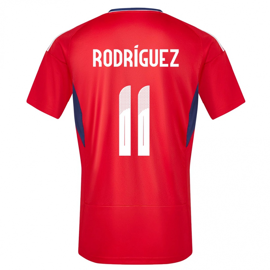 キッズフットボールコスタリカラクエル・ゴンザレス#11赤ホームシャツ24-26ジャージーユニフォーム