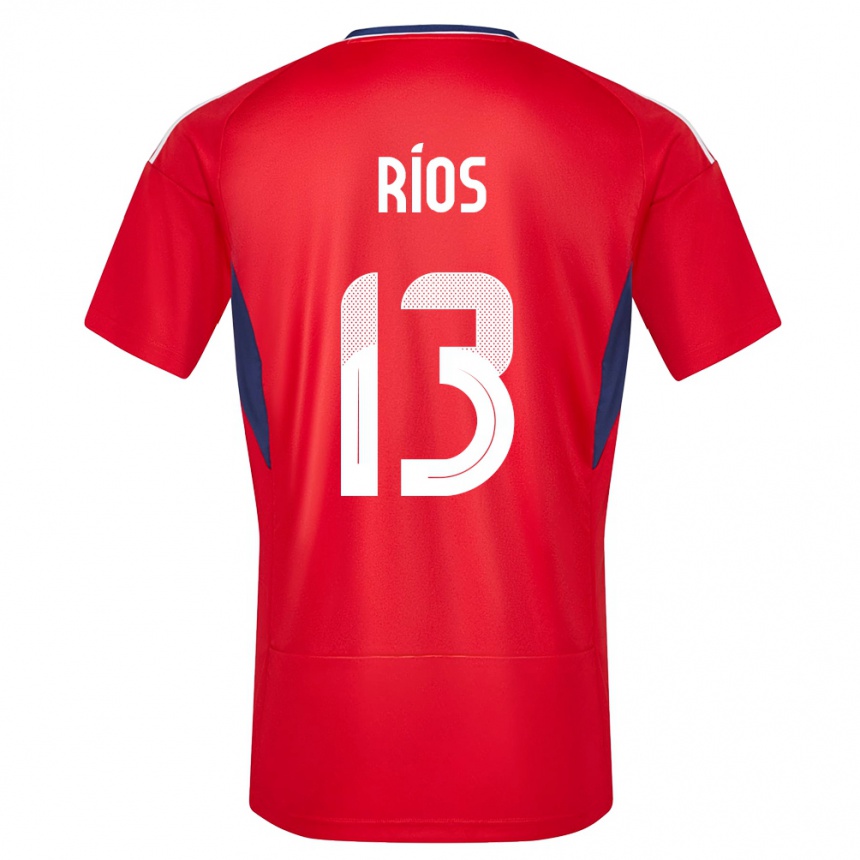 キッズフットボールコスタリカケラル・リオス#13赤ホームシャツ24-26ジャージーユニフォーム
