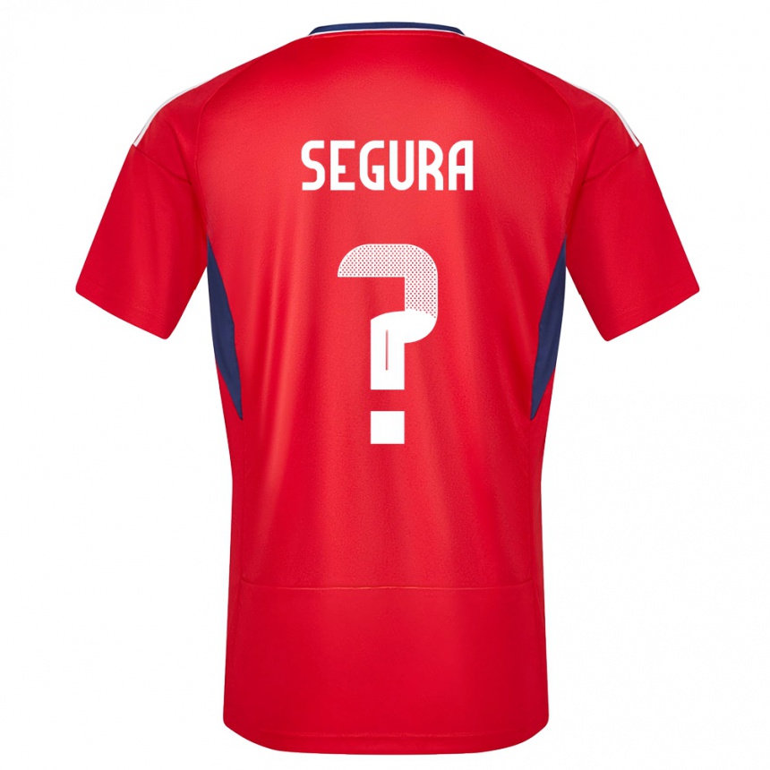 キッズフットボールコスタリカオスカー・セグラ#0赤ホームシャツ24-26ジャージーユニフォーム