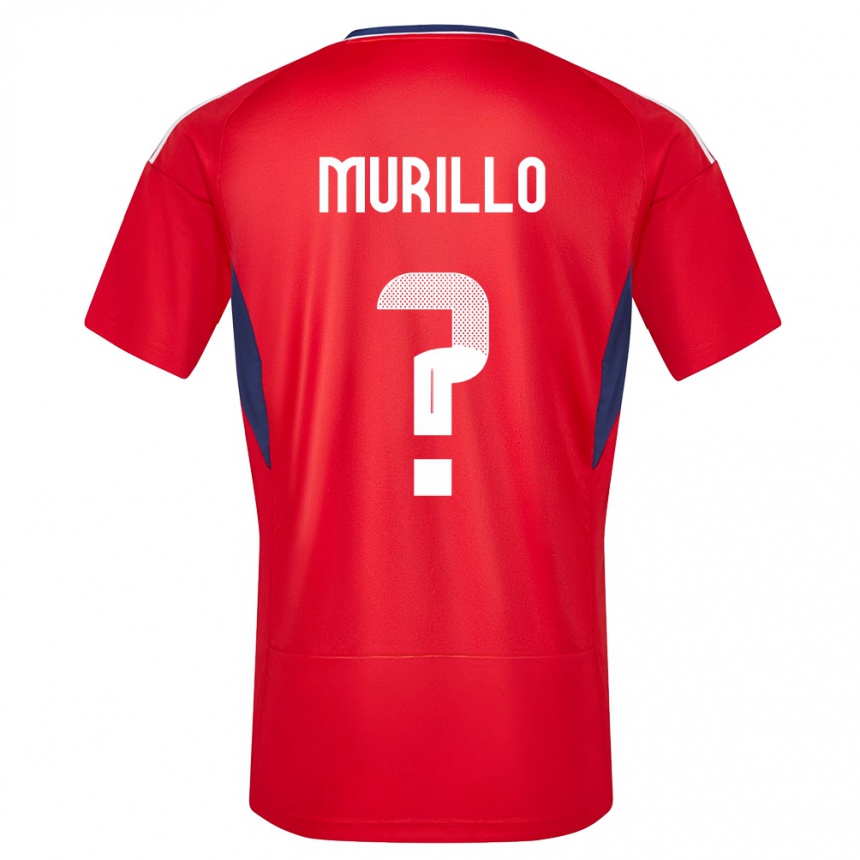 キッズフットボールコスタリカアイザック・ムリーリョ#0赤ホームシャツ24-26ジャージーユニフォーム