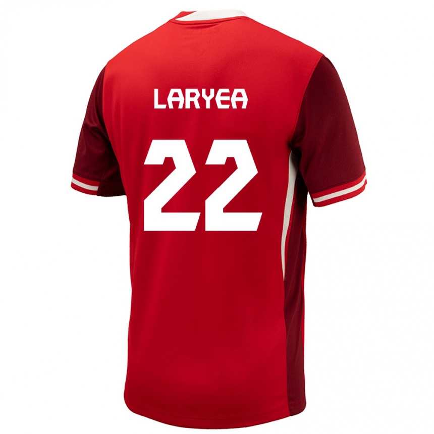 キッズフットボールカナダリッチー・ラリア #22赤ホームシャツ24-26ジャージーユニフォーム