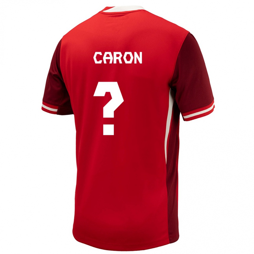 キッズフットボールカナダルノー・キャロン#0赤ホームシャツ24-26ジャージーユニフォーム
