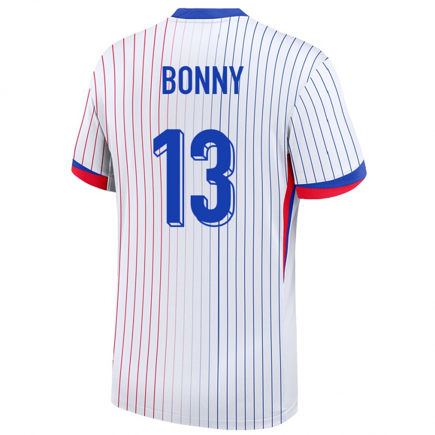 キッズフットボールフランスアンジュ・ヨアン・ボニー#13白アウェイシャツ24-26ジャージーユニフォーム