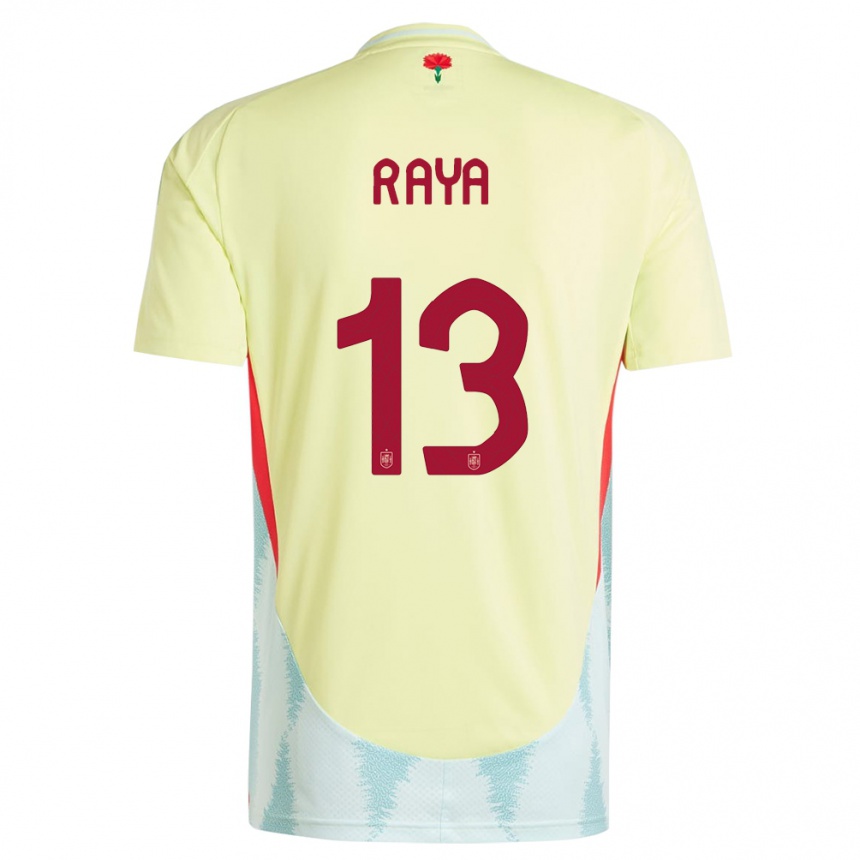 キッズフットボールスペインダビド・ラヤ#13黄アウェイシャツ24-26ジャージーユニフォーム