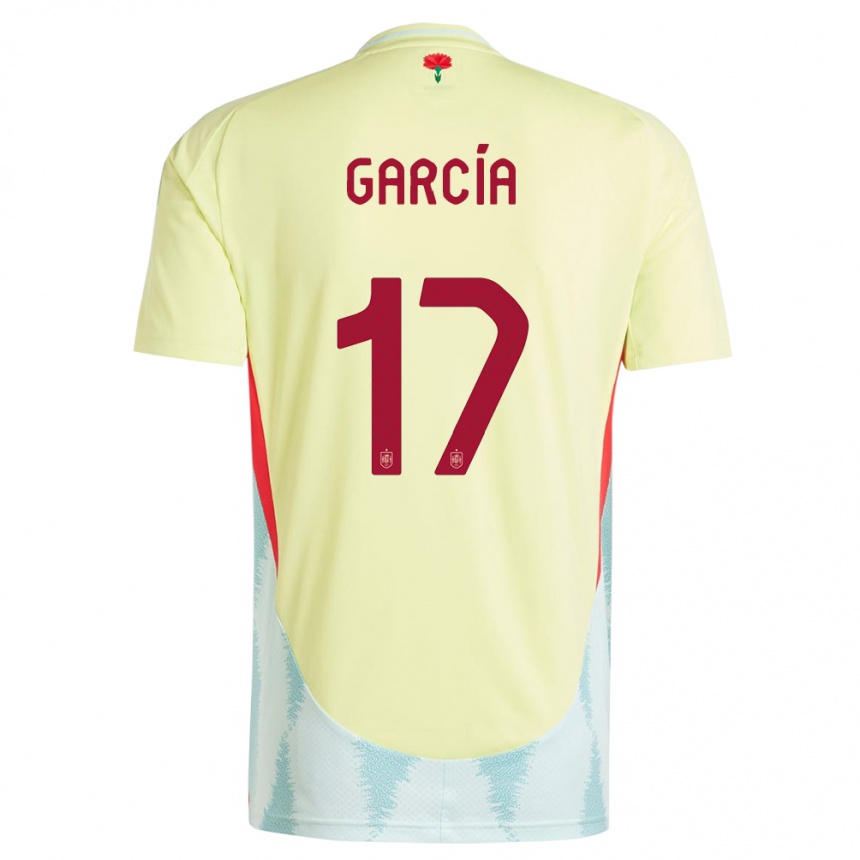 キッズフットボールスペインルシア・ガルシア#17黄アウェイシャツ24-26ジャージーユニフォーム