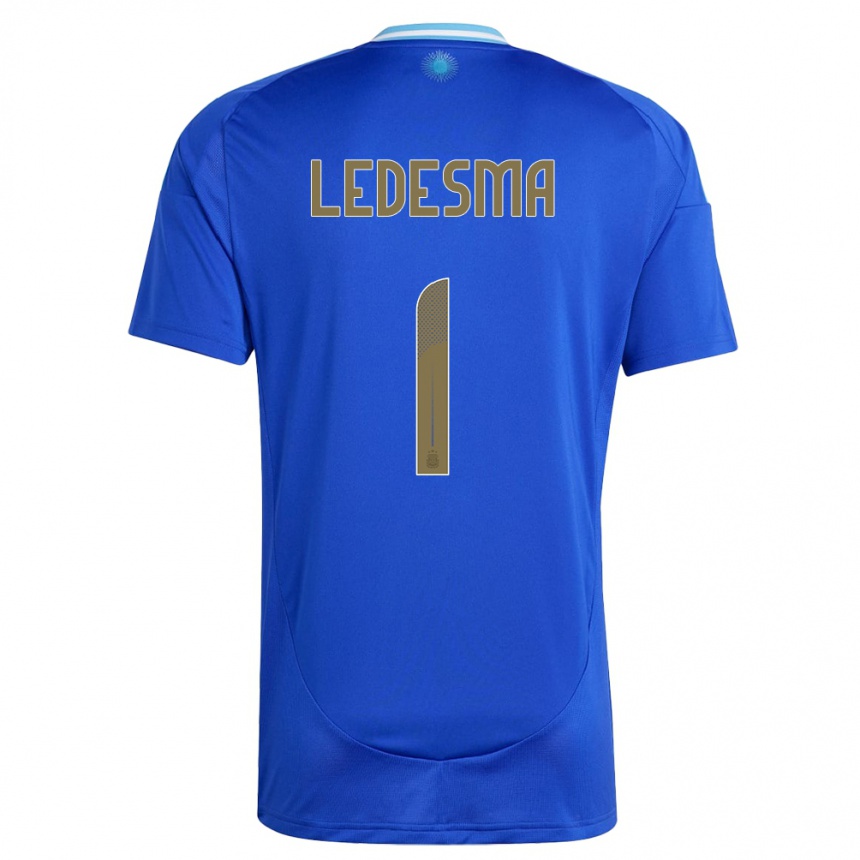 キッズフットボールアルゼンチンヘレミアス・レデスマ#1青アウェイシャツ24-26ジャージーユニフォーム