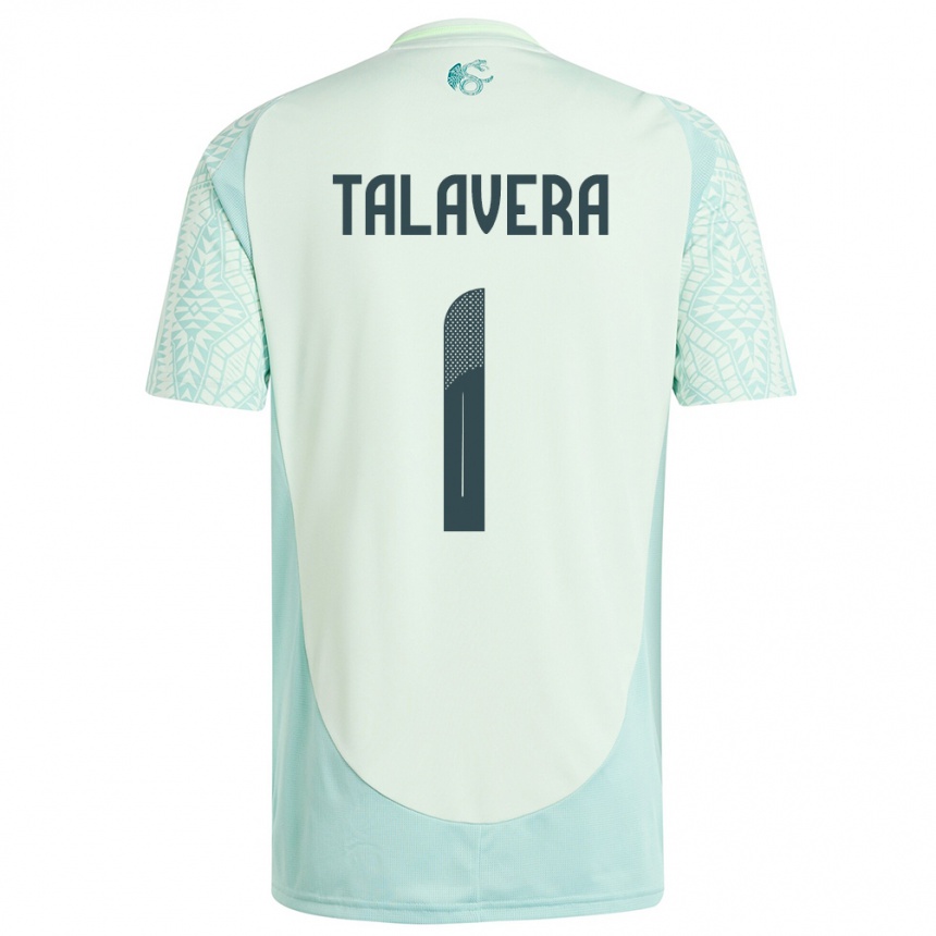 キッズフットボールメキシコアルフレド・タラベラ#1リネングリーンアウェイシャツ24-26ジャージーユニフォーム