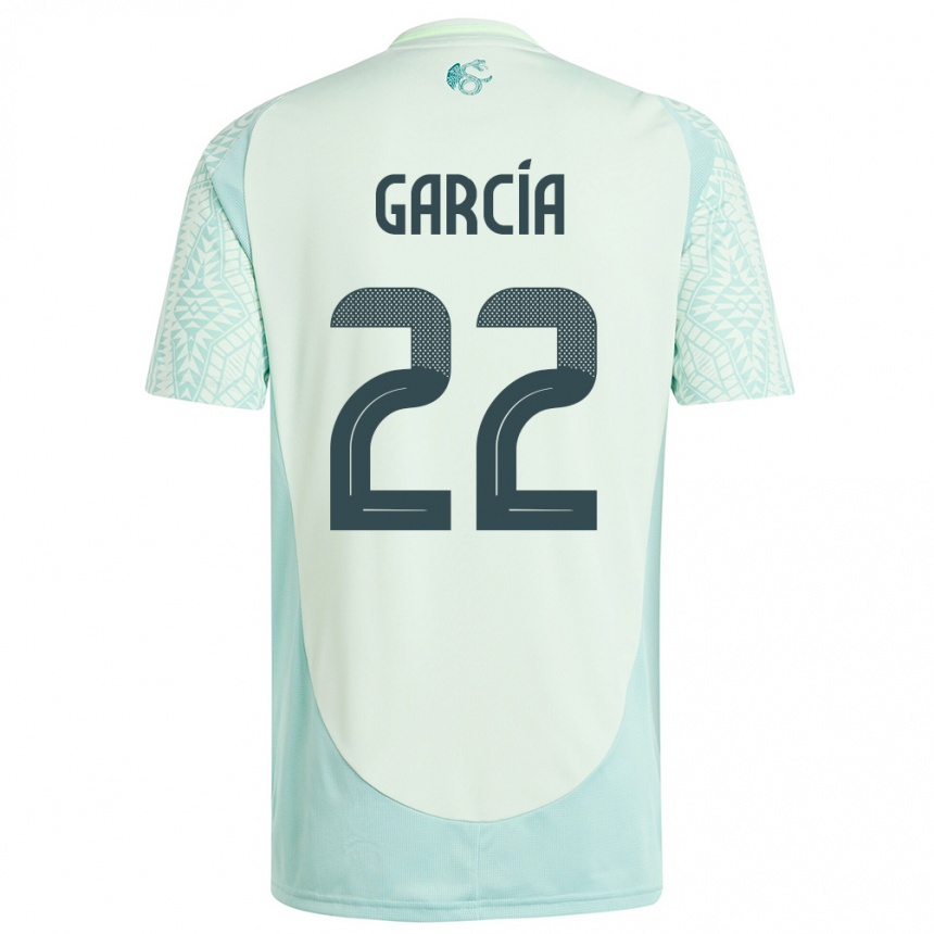 キッズフットボールメキシコダイアナ・ガルシア#22リネングリーンアウェイシャツ24-26ジャージーユニフォーム