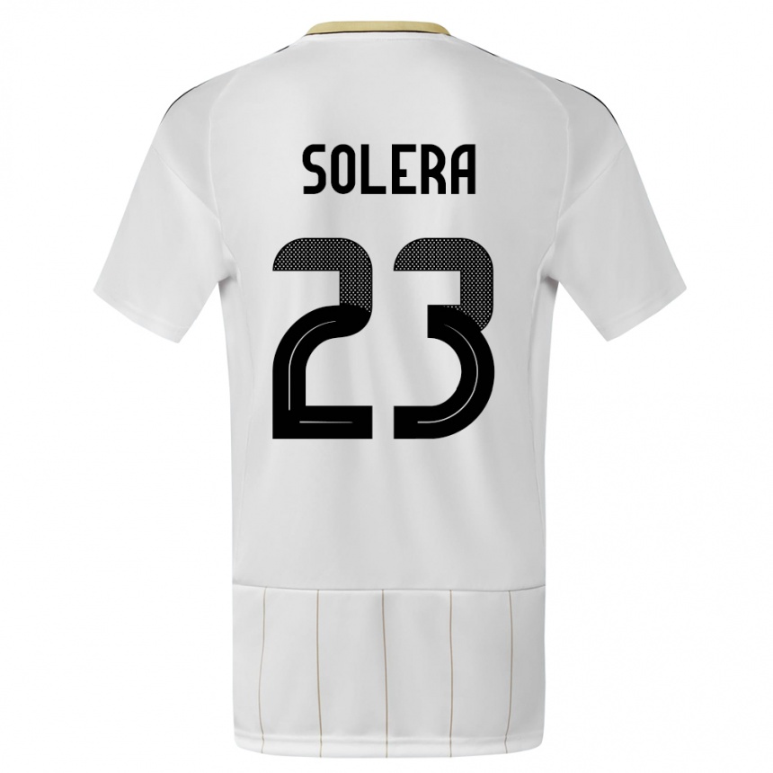 キッズフットボールコスタリカダニエラ・ソレラ#23白アウェイシャツ24-26ジャージーユニフォーム