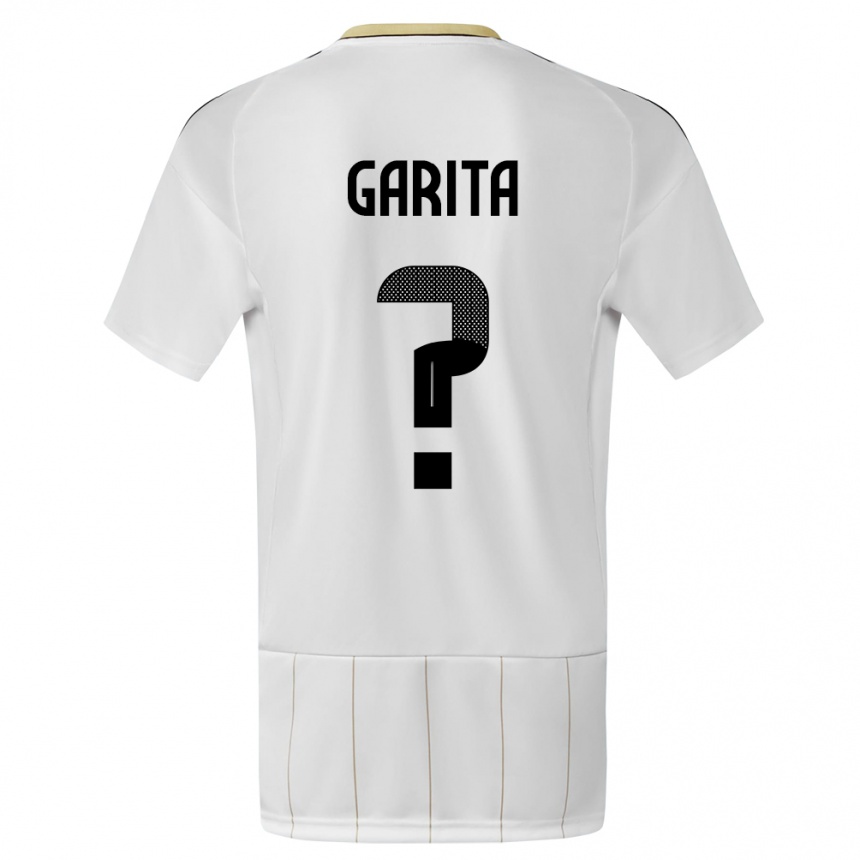 キッズフットボールコスタリカエマニュエル・ガリタ#0白アウェイシャツ24-26ジャージーユニフォーム