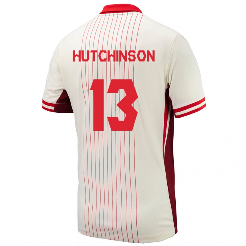 キッズフットボールカナダアティバ・ハッチンソン#13白アウェイシャツ24-26ジャージーユニフォーム
