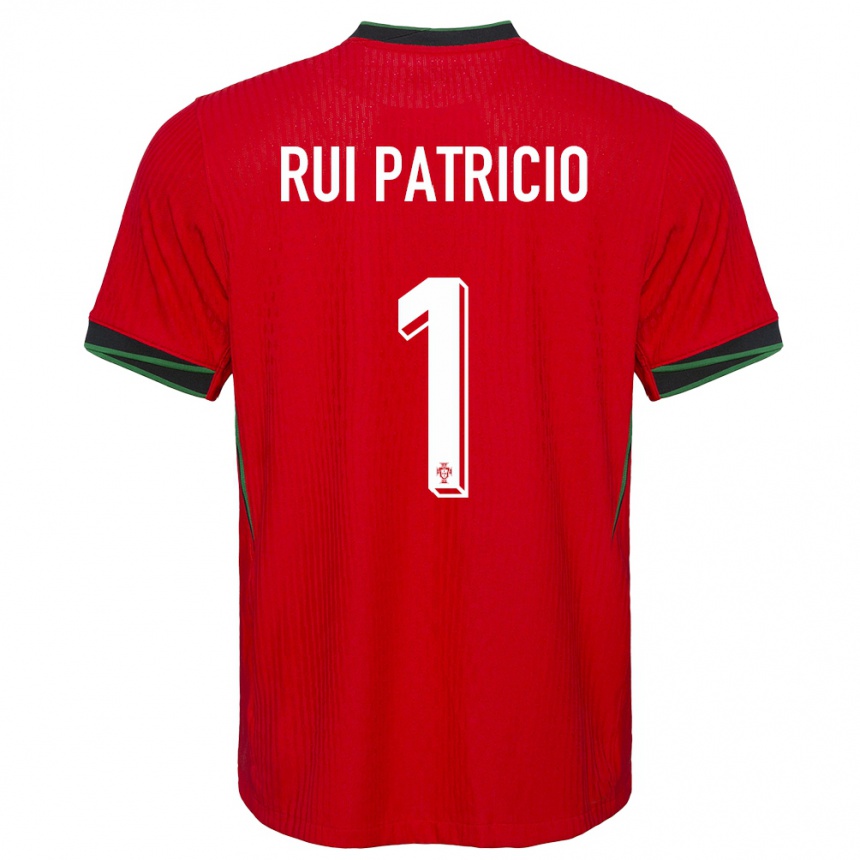 メンズフットボールポルトガルルイ・パトリシオ#1赤ホームシャツ24-26ジャージーユニフォーム