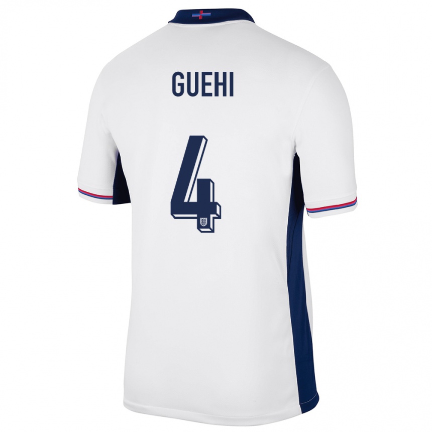 メンズフットボールイングランドマーク・グエーイ#4白ホームシャツ24-26ジャージーユニフォーム