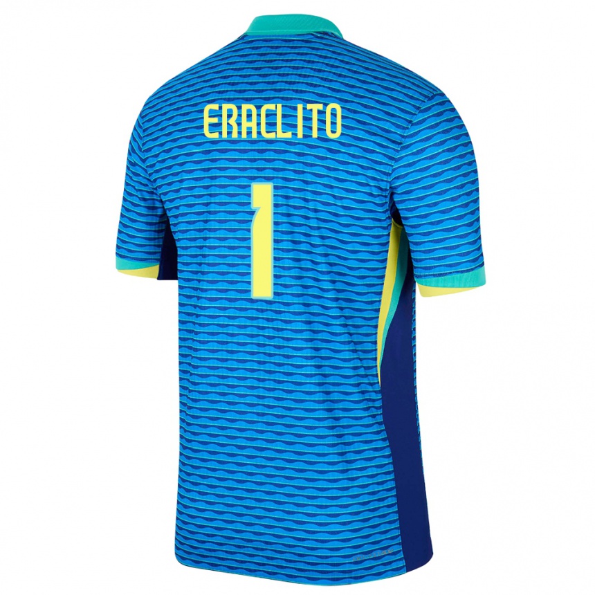 メンズフットボールブラジルマルセロ・エラクリト#1青アウェイシャツ24-26ジャージーユニフォーム