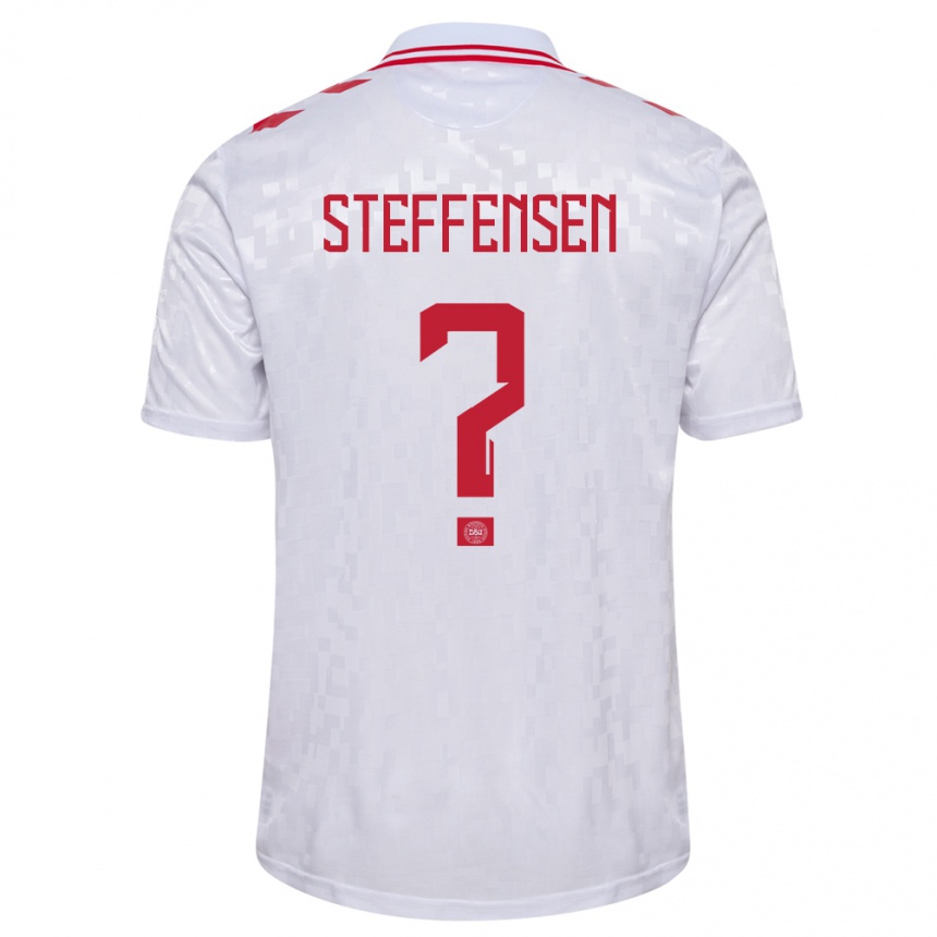 メンズフットボールデンマークマーク・ステフェンセン#0白アウェイシャツ24-26ジャージーユニフォーム