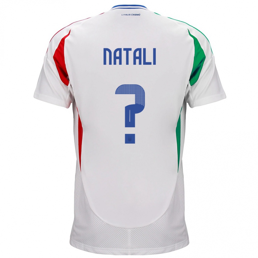 メンズフットボールイタリアAndrea Natali#0白アウェイシャツ24-26ジャージーユニフォーム