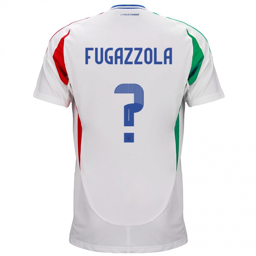 メンズフットボールイタリアMarcello Fugazzola#0白アウェイシャツ24-26ジャージーユニフォーム