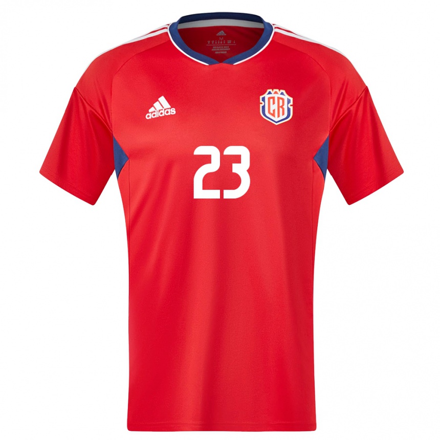 レディースフットボールコスタリカダニエラ・ソレラ#23赤ホームシャツ24-26ジャージーユニフォーム
