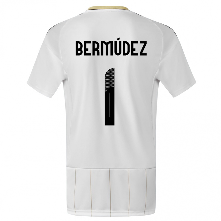 レディースフットボールコスタリカノエリア・ベルムデス#1白アウェイシャツ24-26ジャージーユニフォーム