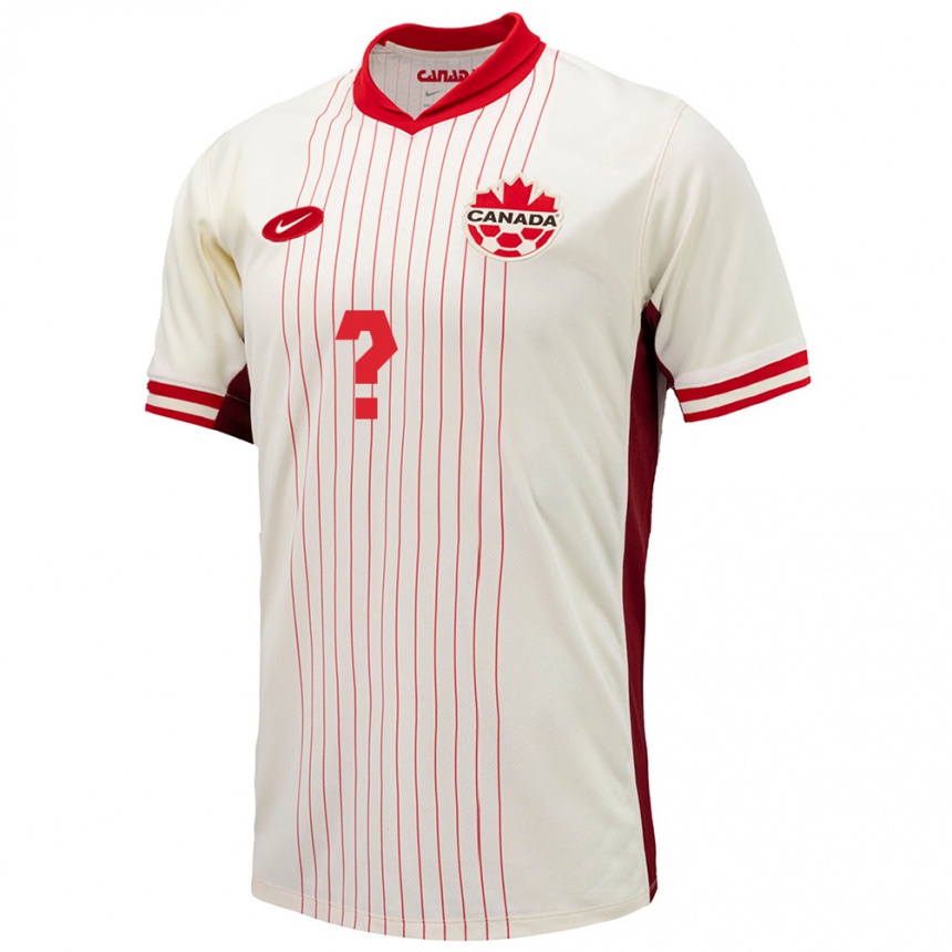 レディースフットボールカナダMelissa Dagenais#0白アウェイシャツ24-26ジャージーユニフォーム