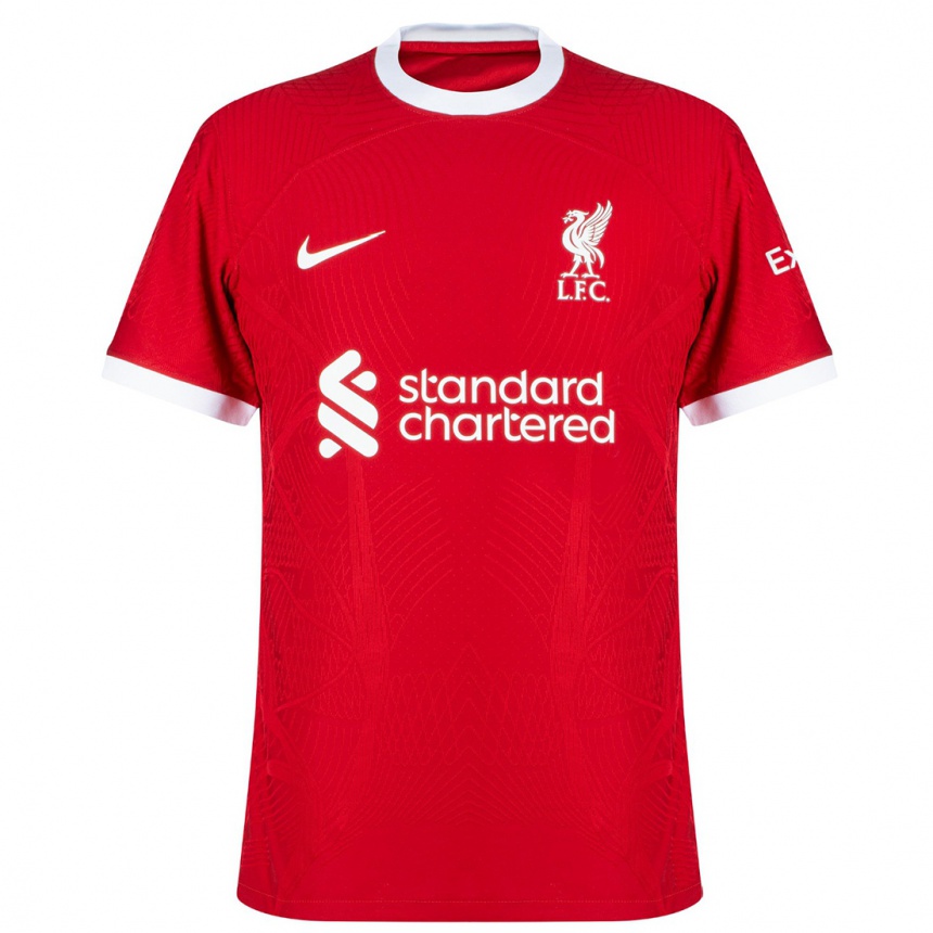 キッズフットボールカイデ・ゴードン#49赤ホームシャツ2023/24ジャージーユニフォーム