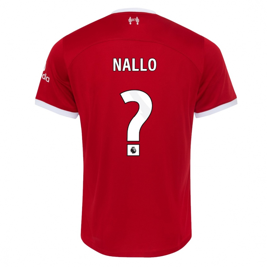 キッズフットボールアマラ・ナロ#0赤ホームシャツ2023/24ジャージーユニフォーム