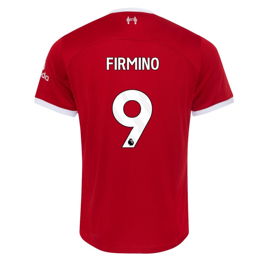 キッズフットボールロベルト・フィルミーノ#9赤ホームシャツ2023/24ジャージーユニフォーム