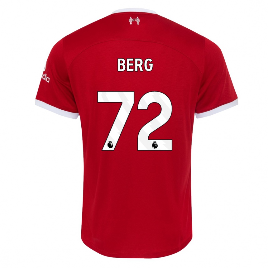 キッズフットボールセップ・ファン・デン・ベルフ#72赤ホームシャツ2023/24ジャージーユニフォーム