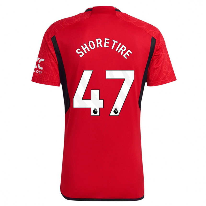 キッズフットボールショラ・ショレティレ#47赤ホームシャツ2023/24ジャージーユニフォーム