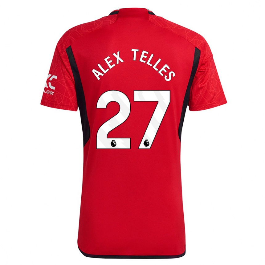 キッズフットボールアレックス・ニコラオ・テレス#27赤ホームシャツ2023/24ジャージーユニフォーム