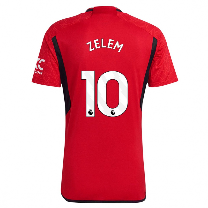 キッズフットボールケイティ・ゼレム#10赤ホームシャツ2023/24ジャージーユニフォーム