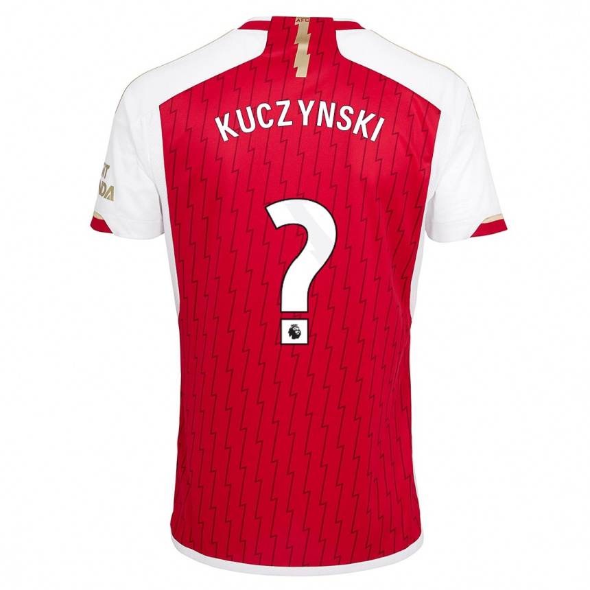 キッズフットボールマックス・クチンスキー#0赤ホームシャツ2023/24ジャージーユニフォーム