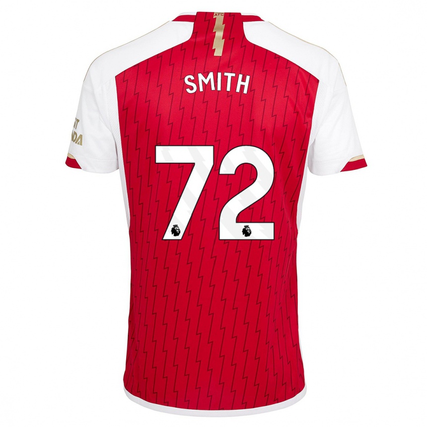 キッズフットボールマット・スミス#72赤ホームシャツ2023/24ジャージーユニフォーム