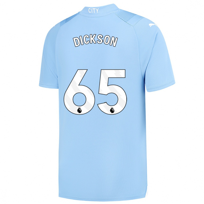 キッズフットボールウィル・ディクソン#65ライトブルーホームシャツ2023/24ジャージーユニフォーム