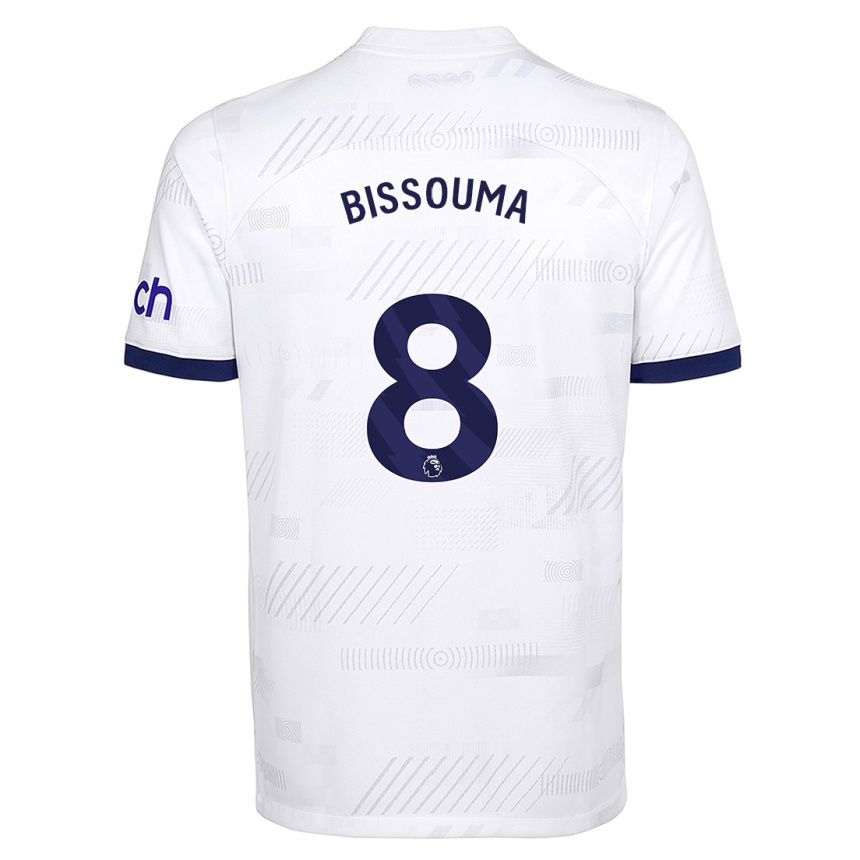 キッズフットボールイヴ・ビスマ#8白ホームシャツ2023/24ジャージーユニフォーム