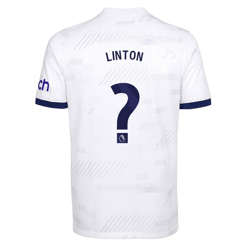 キッズフットボールJ・リントン#0白ホームシャツ2023/24ジャージーユニフォーム