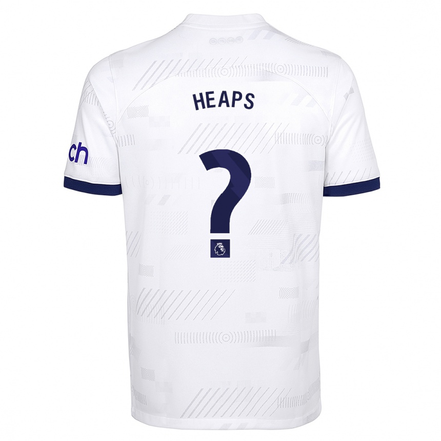 キッズフットボールビリー・ヒープス #0白ホームシャツ2023/24ジャージーユニフォーム