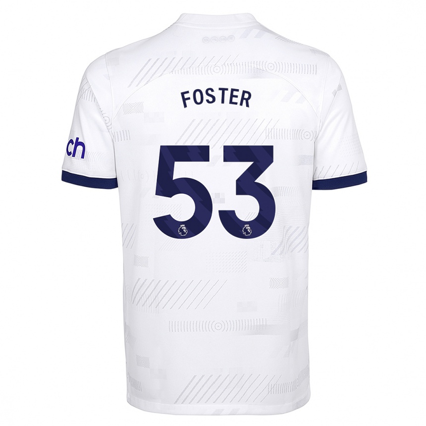 キッズフットボールブルックリン・ライオンズ＝フォスター#53白ホームシャツ2023/24ジャージーユニフォーム