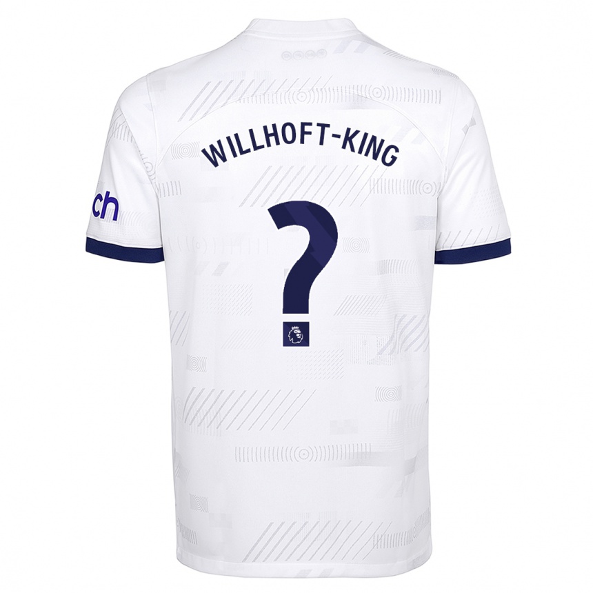 キッズフットボールガブリエル・ハン・ウィロフット・キング#0白ホームシャツ2023/24ジャージーユニフォーム